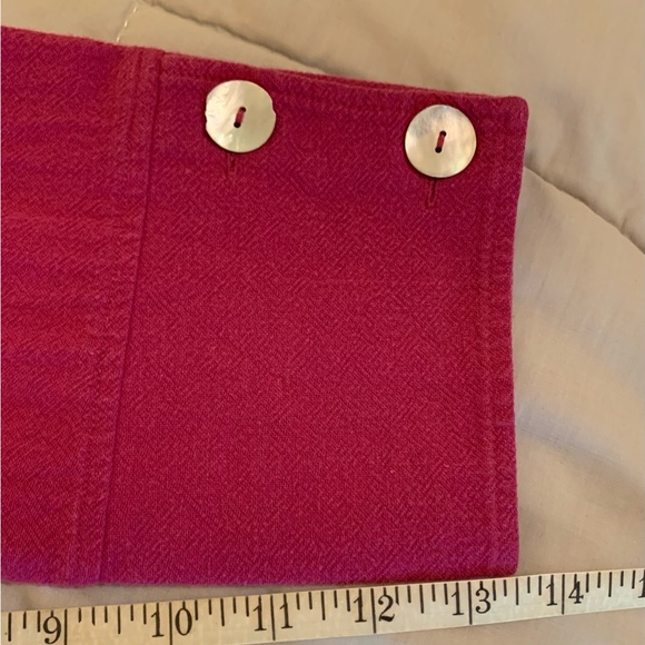 Soft Surroundings Women's Pink Asymmetrical Tunic size M mother-of-pearl button - Picture 10 of 12